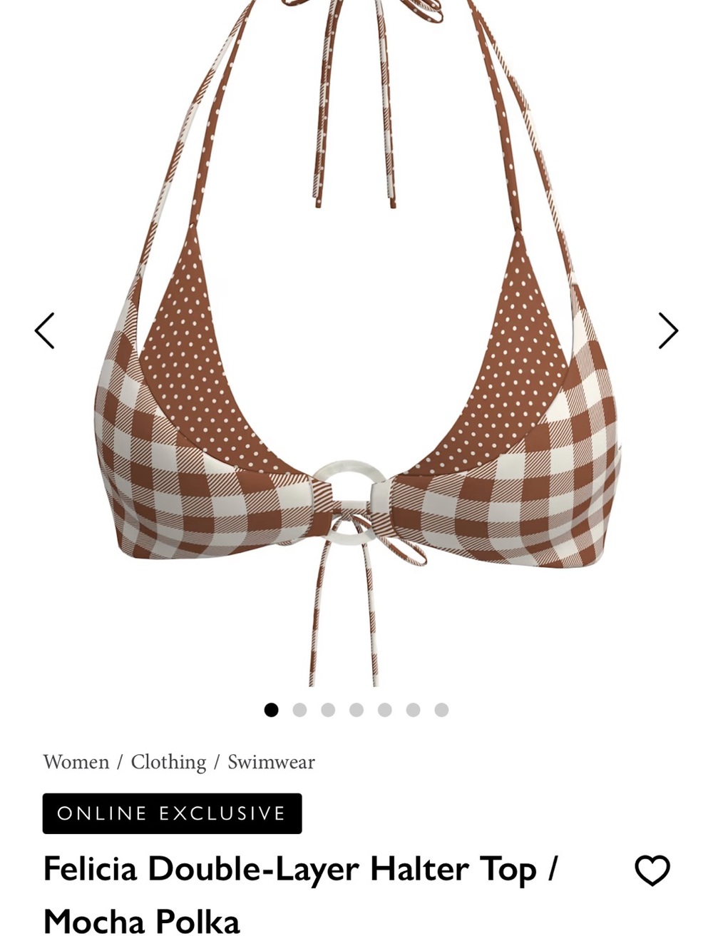 Women’s Blackbough Triangle Bikini Top NWT - Picture 6 of 7